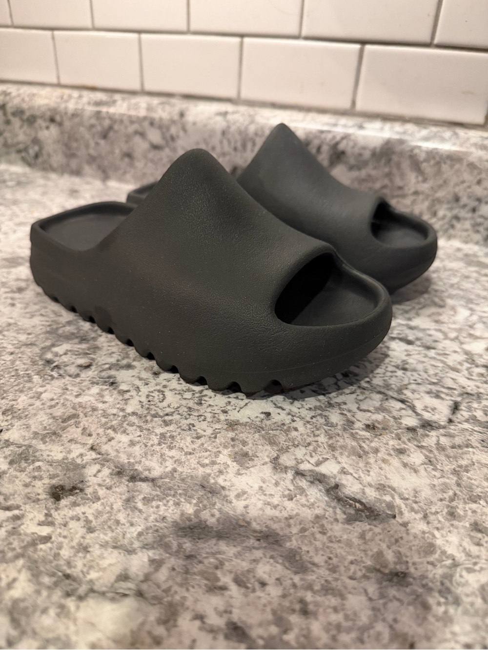 Yeezy Black Kids Slide Sandals